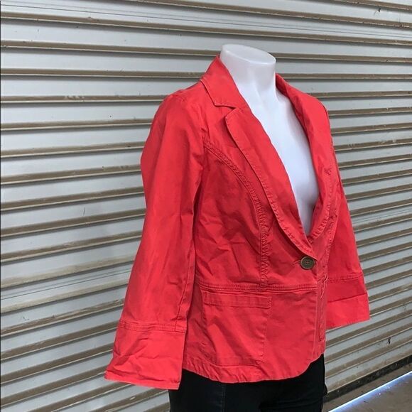 Cabi Red one button blazer - Picture 5 of 7